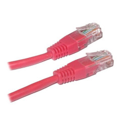 Patch kabel UTP Cat 5e 0,25m - Červený