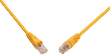 Patch kabel CAT5E UTP PVC 1m žlutý snag-proof C5E-114YE-1MB