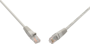 Patch kabel CAT6 UTP PVC 0,5m šedý snag-proof C6-114GY-0,5MB