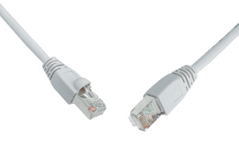 Patch kabel CAT6 SFTP PVC 0,5m šedý snag-proof C6-315GY-0,5MB